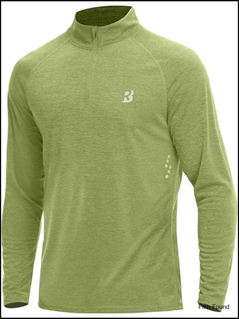 Upf 50+ Quarter Zip Pullover Quick Dry Rash Guard For Men